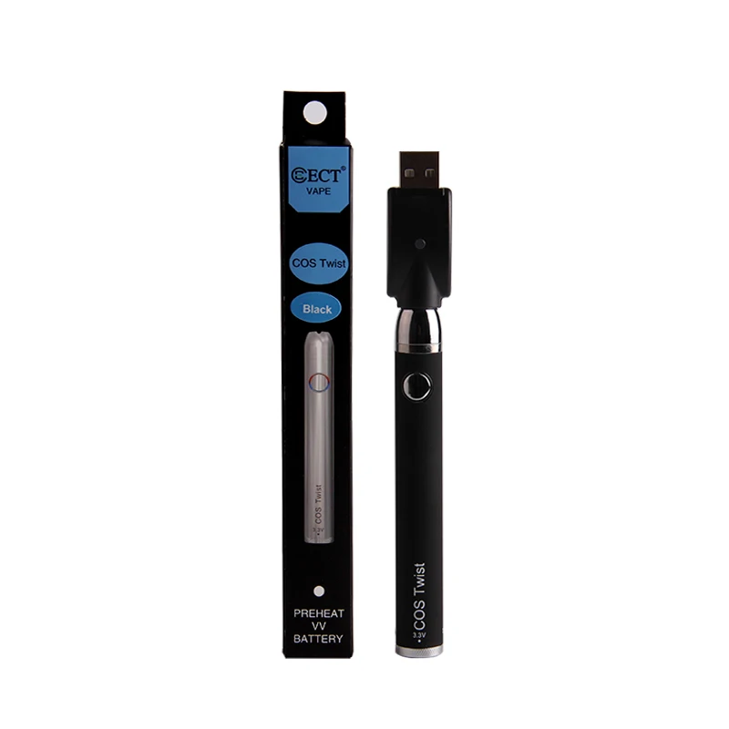 
Newest Vapor Electronic Cigarette ECT COS TWIST 650mah Blister Pack Starter Kit Hookah Pen 