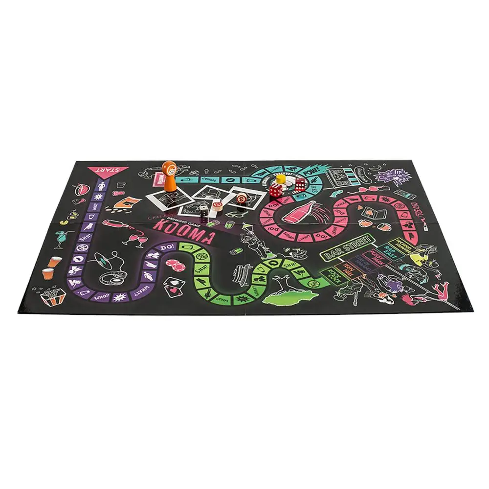 Hot family board game fold cardboard, custom playing pieces