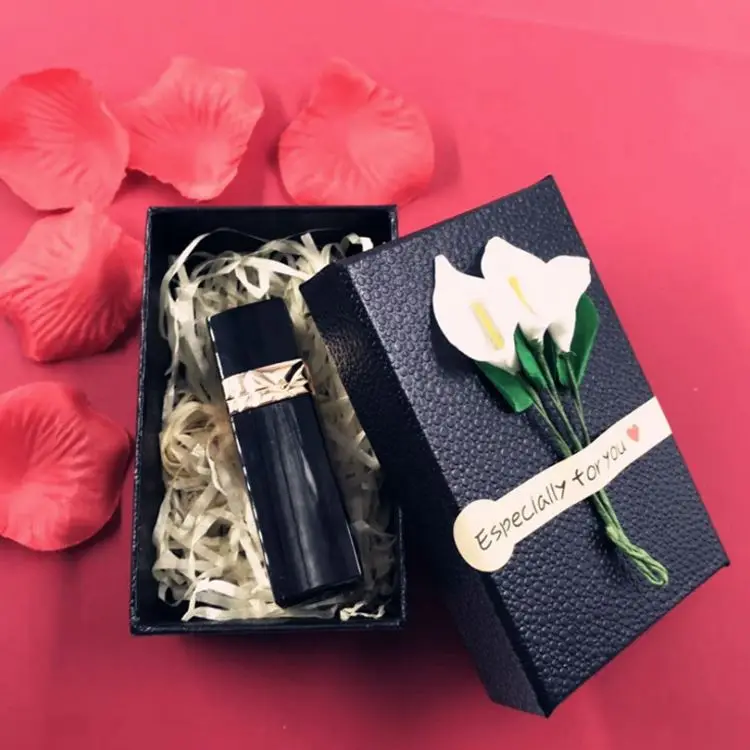 Elegant Custom Design lid and bottom Flower Paper Cardboard Perfume Essential Oil Gift Box