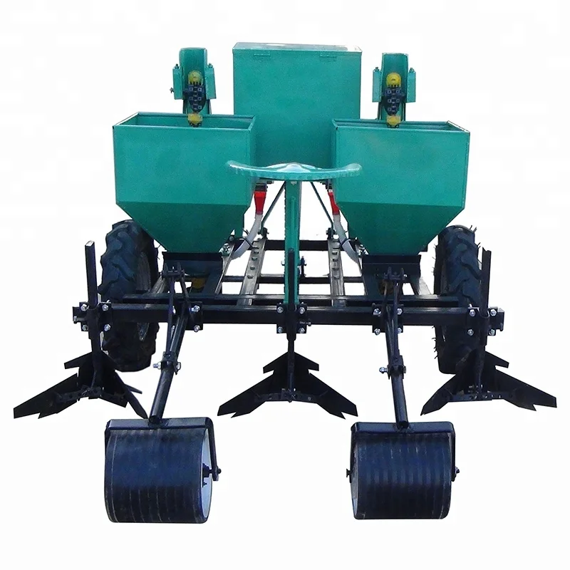 Farm tractor 3-point linkage two rows tractor potato & garlic planter machine for sale
