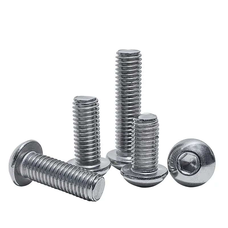 Stainless Steel SS304 hex socket button head screw ISO7380