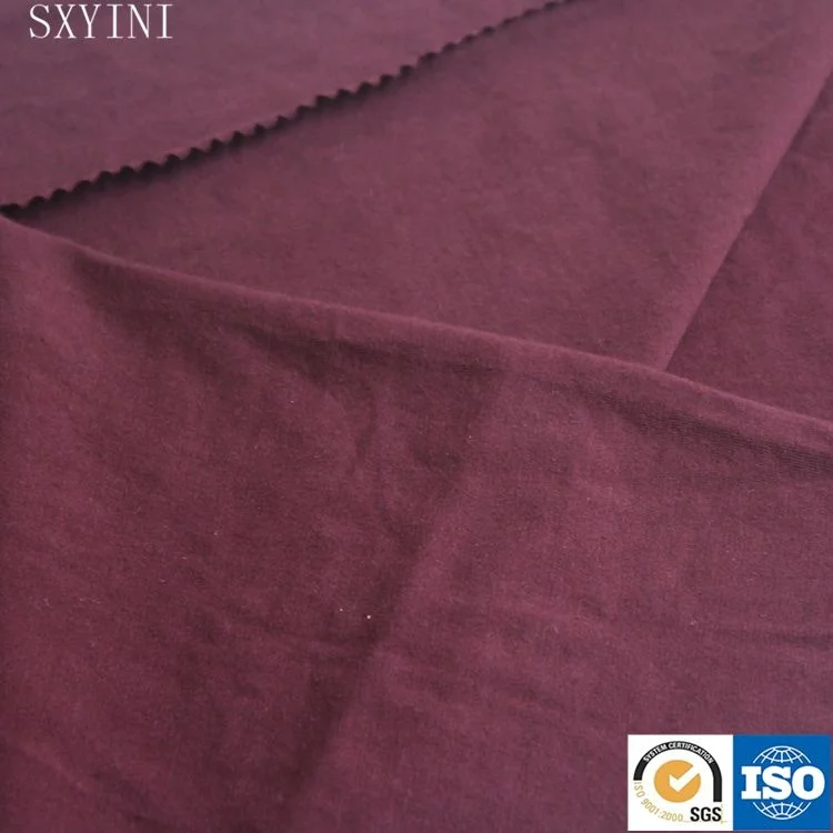
high quality organic cotton elastic dyed knitted fabric 