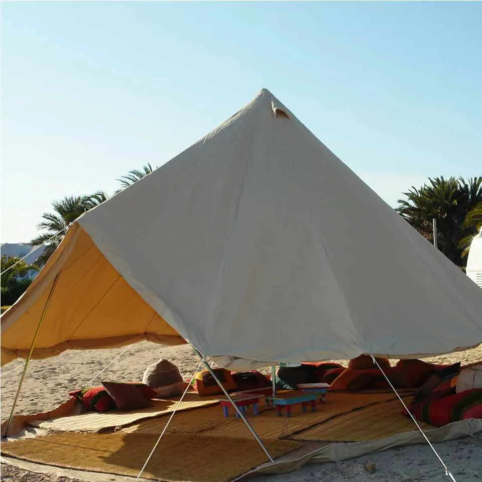 5M cotton canvas bell tent glamping luxury tent
