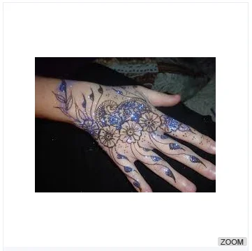 nonirritant Glitter Henna Cone