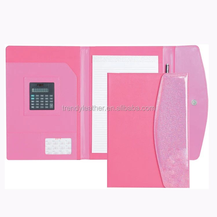 Business Portfolio Organizer Wholesale Custom Accept Patch-work Leather Pu Document Bag Folder