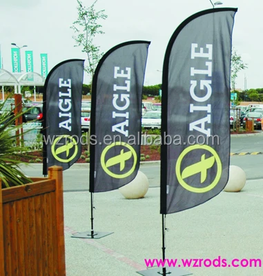 
High Quality Luxury Outdoor Use Windcheater Swooper Feather Flag Banner 