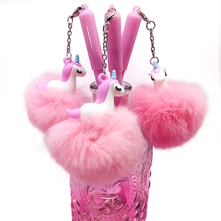 Cute Unicorn Ball Pen Cartoon Candy 3 Colors Doll Ballpoint Pen