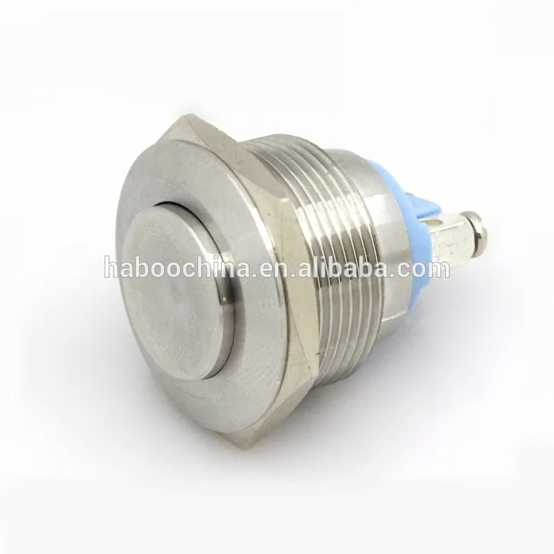 Анти-вантал металла сброса кнопка включения электрических 1NC dia.16mm мгновенного водонепроницаемый переключатель IP67