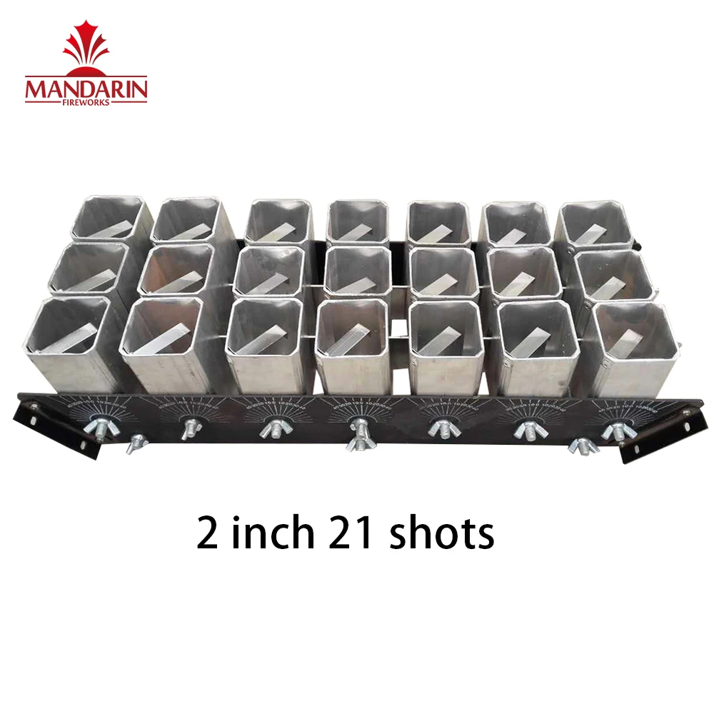 Stock 2 ' inch 32 single shots aluminium metal display fireworks racks