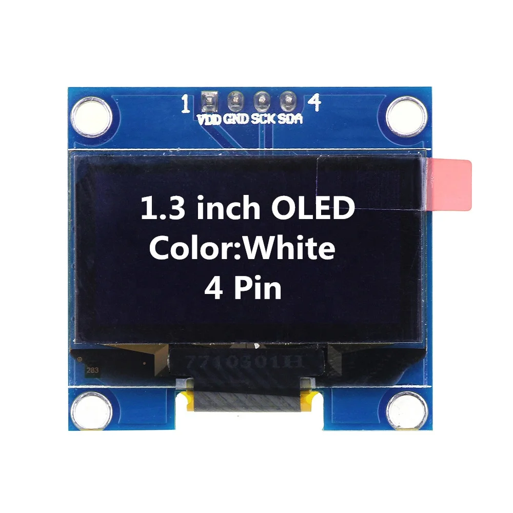 1.3 Inch OLED Module White Color 128X64 OLED LCD LED Display Module 1.3 IIC I2C SPI Communicate for arduin0 Diy Kit