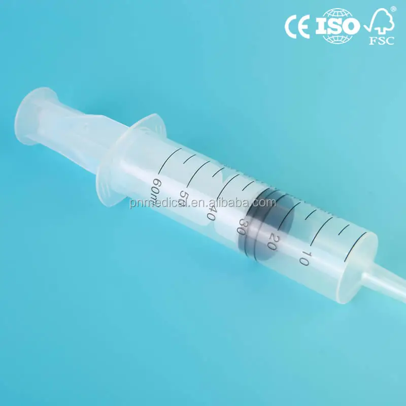 Disposable plastic 60ml 50ml feeding syringe