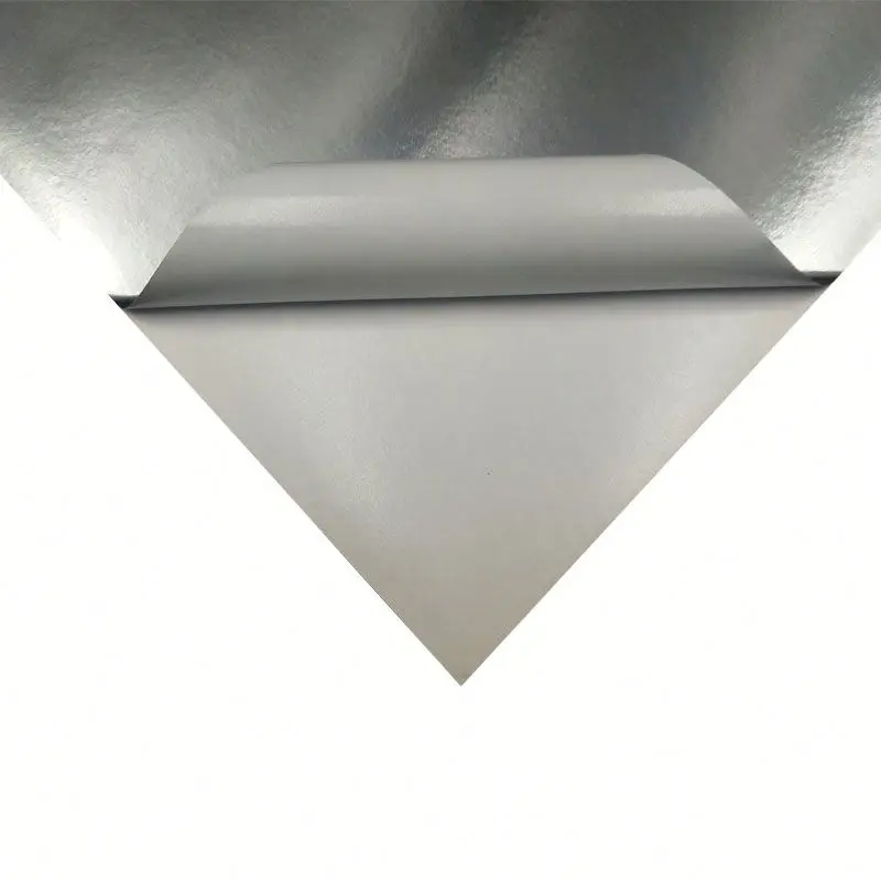 50micron matt silver PET film adhesive mylar for label printing