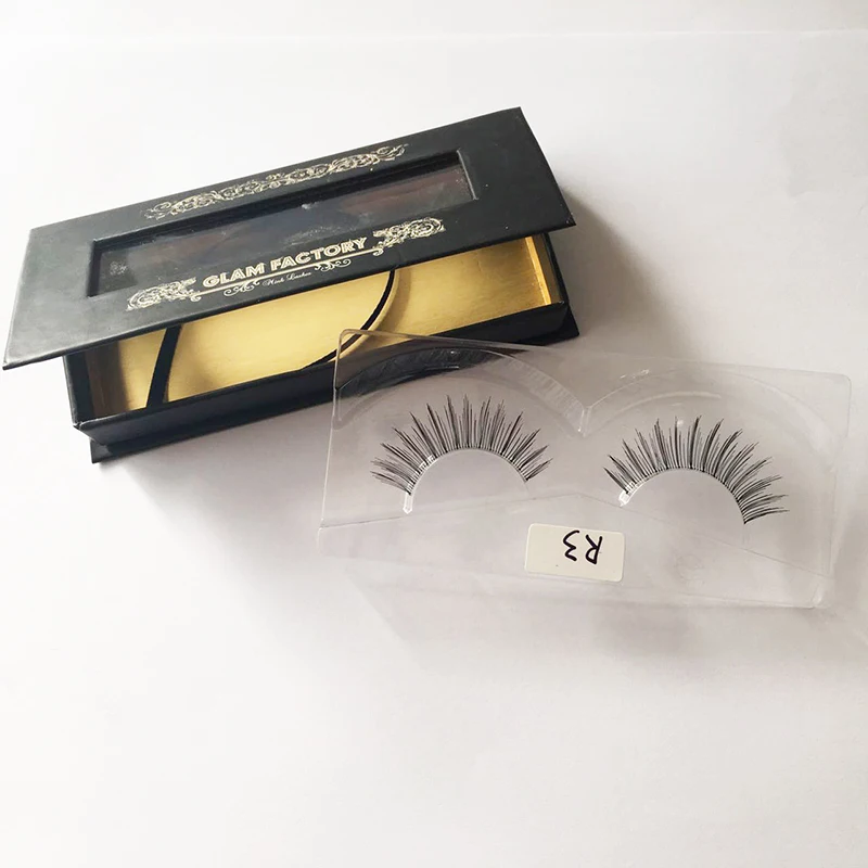 wholesale strip false Eyelasheshuman hair eyelash private label packages