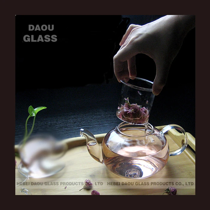 cangzhou glass tea sets with teapot warmer and double wall glass cup ,china tea and coffee set