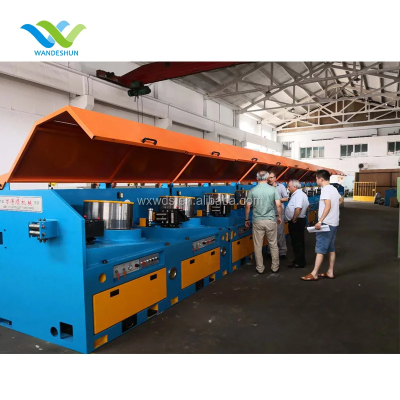 
Straight line wire drawing machine for making electric welding rod 