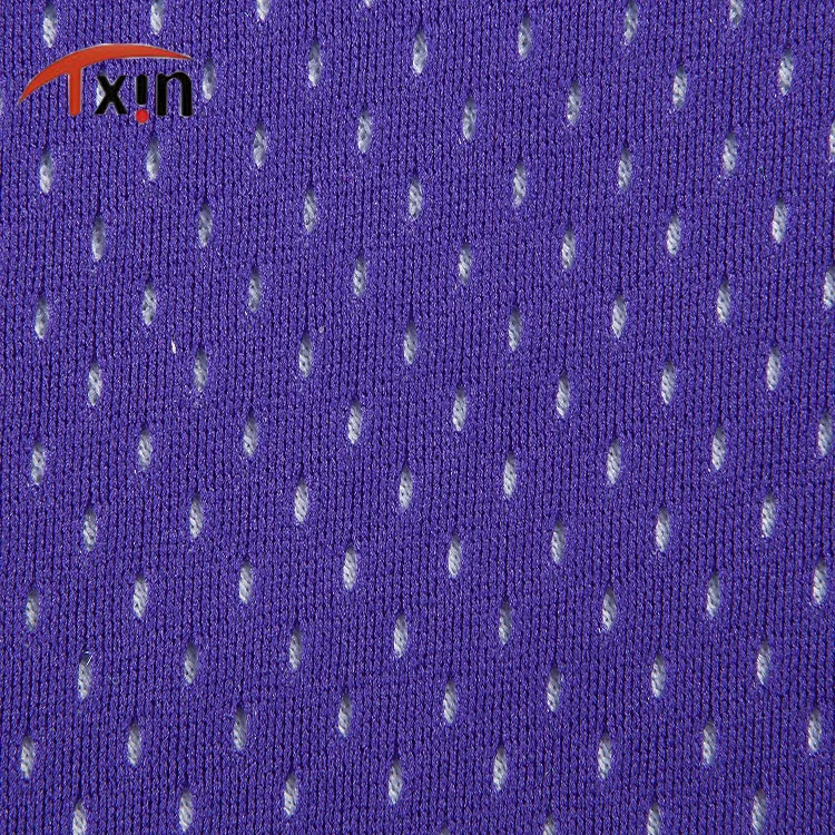 
100% polyester knitted fabric mesh fabric basketball shorts fabric 