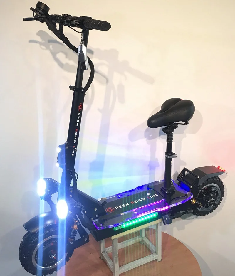 high quality top speed 80km/h electric scooter dual motor 3600W 60V with cross tires