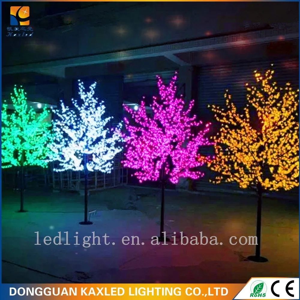 Garden Christmas Lighting Outdoor Decorative Led Cherry Blossom Tree Light Green 40 220V 75 70 Led Holiday Decoration Light Ip44