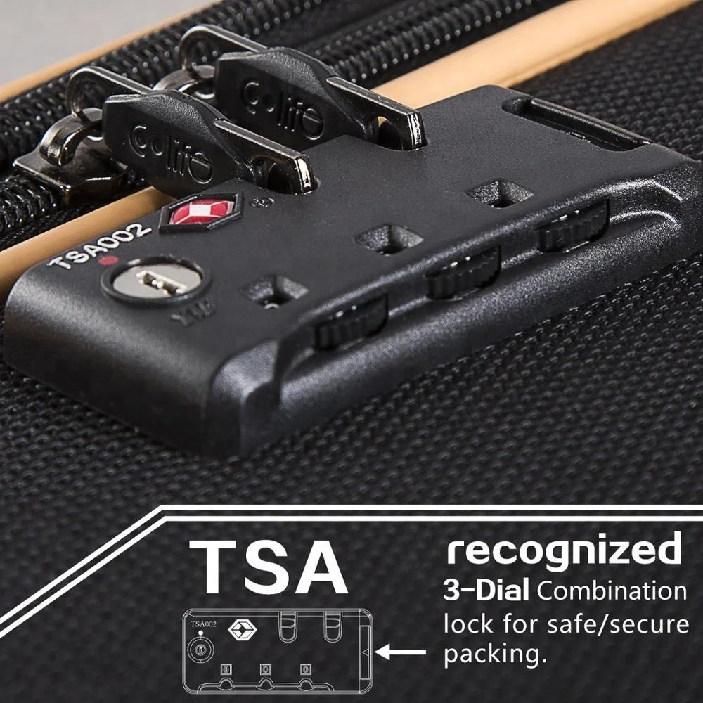 Расширяемый чемодан Spinner Softshell TSA замок багажная