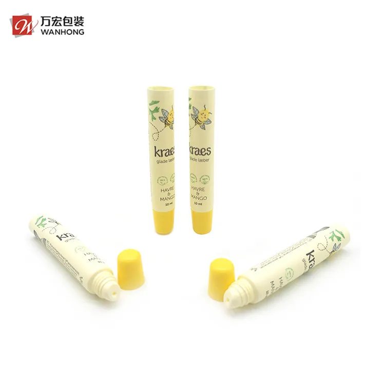 Promotional Custom Plastic Empty Cosmetic Soft Packing Lip Balm PE Tube