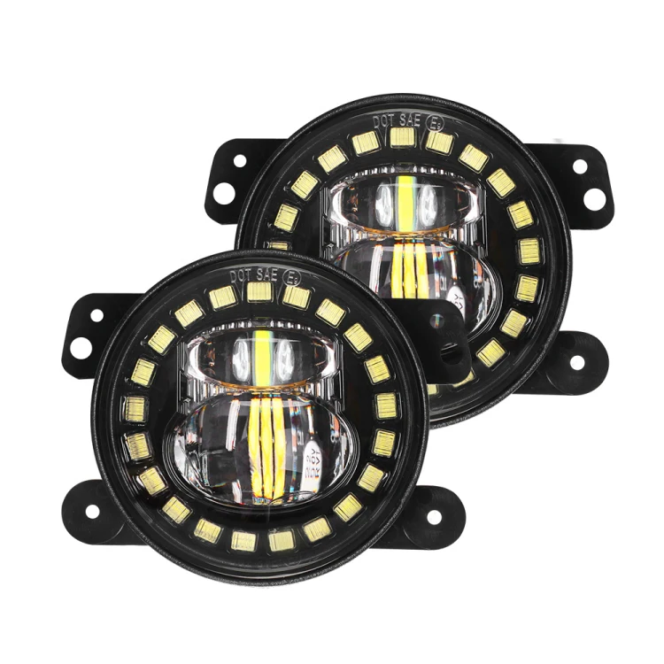 CE ROHS IP67 DOT 4 inch Round Osram Laser LED Fog Light for Jeep Wrangler JL