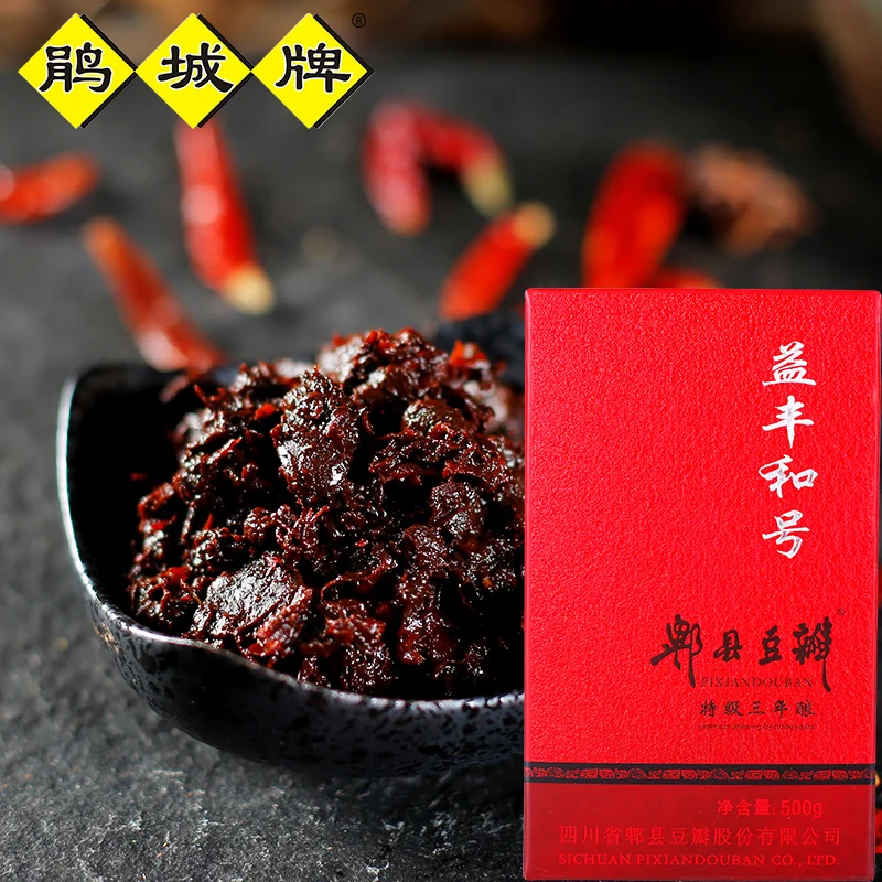Juanchengpai Pixian Douban Bean Paste Hot Sauce Food Seasoning 500g China Wholesale Market Chili Hot Sauce