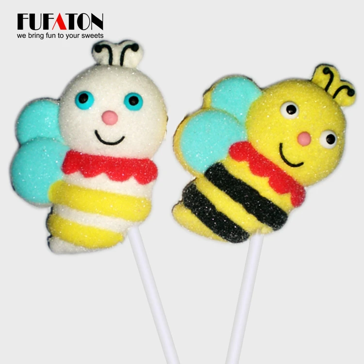 Fruity animated panda penguin frog marshmallow lollipops