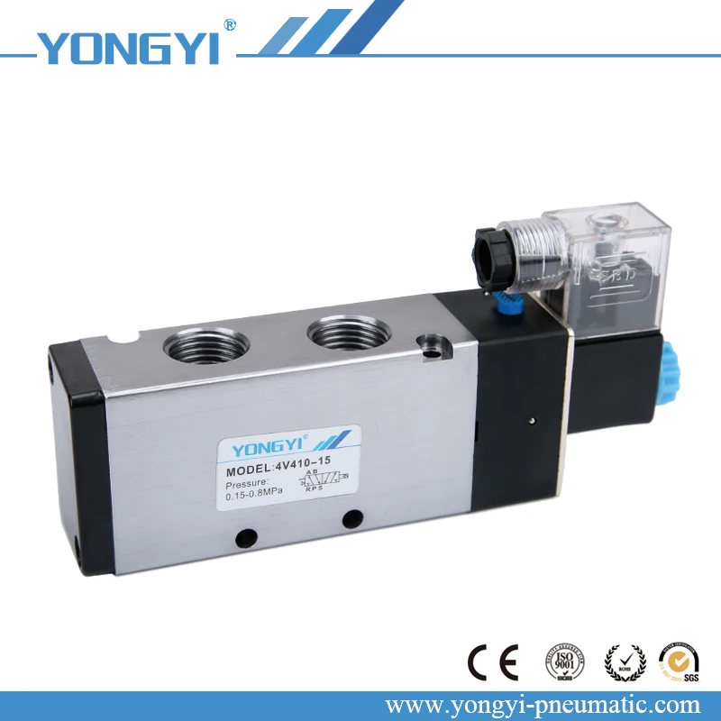 400 серии AIRTAC Тип алюминиевого сплава DC24V электромагнитный клапан