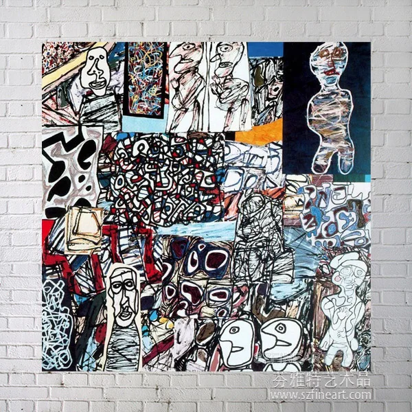 Famous Painting Reproduction of Jean Dubuffet oil painting on Canvas
