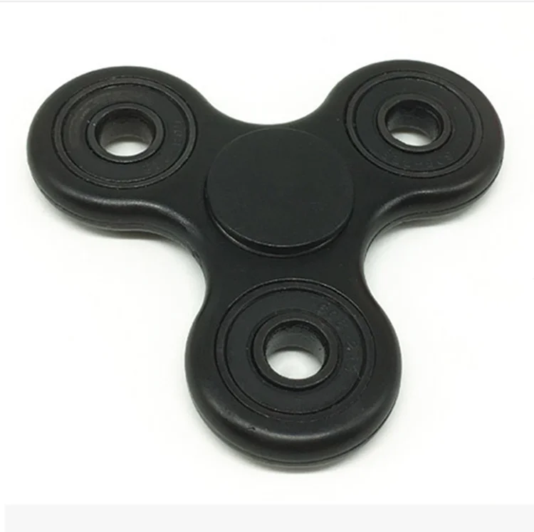 Black Colour Fidget Spinner Three-leaf Spinner Finger Toys Decompression Creative Toys Color Interdigital Spinner Wholesale