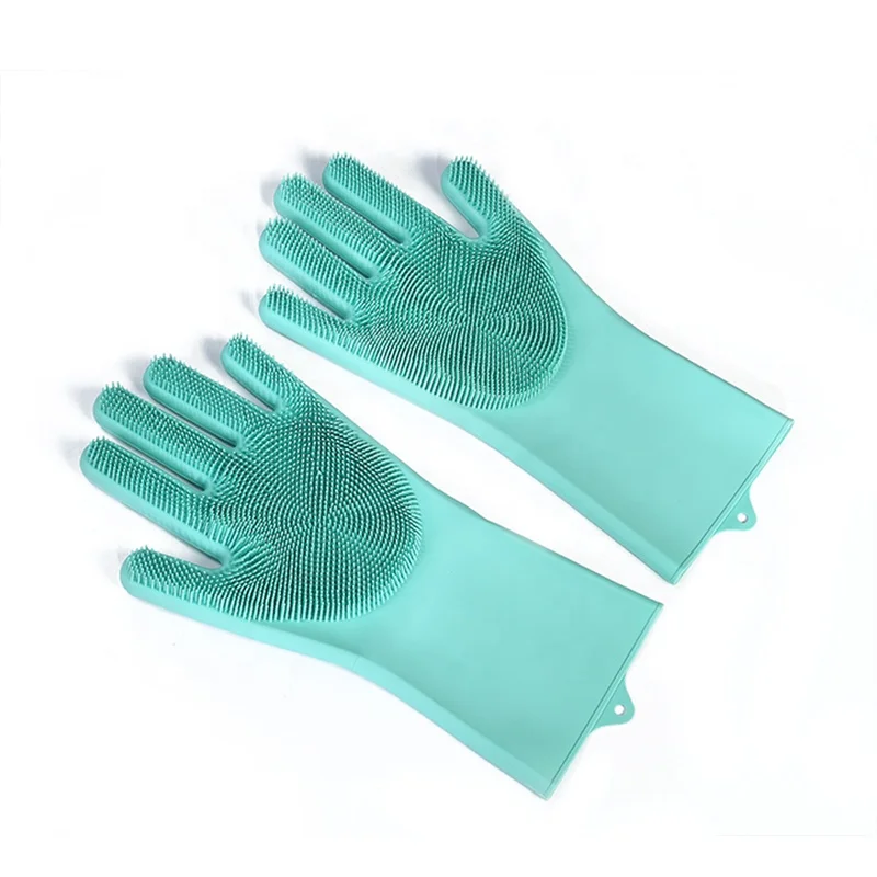 heat-resistant non-stick  custom fancy silicone dish washing rubber gloves
