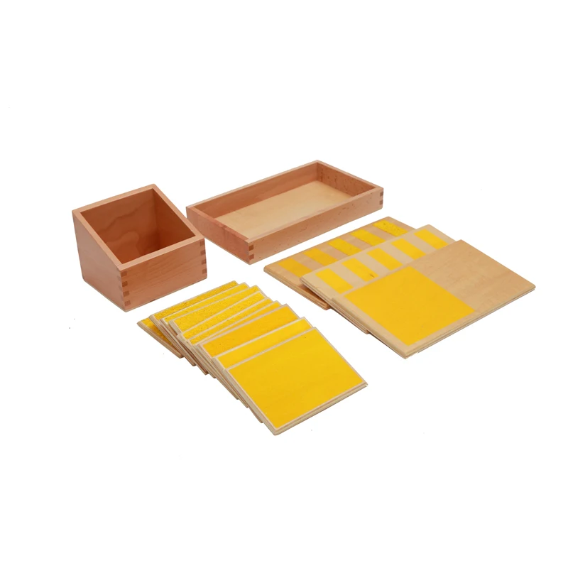 Montessori Material Montessori Teaching Aids Factory wholesale wooden educational toys Hot sell AMI Touch Boards with Box