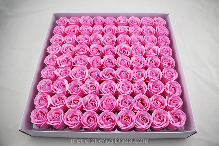 Menior dissolving paper soap pink rose flower soap OEM