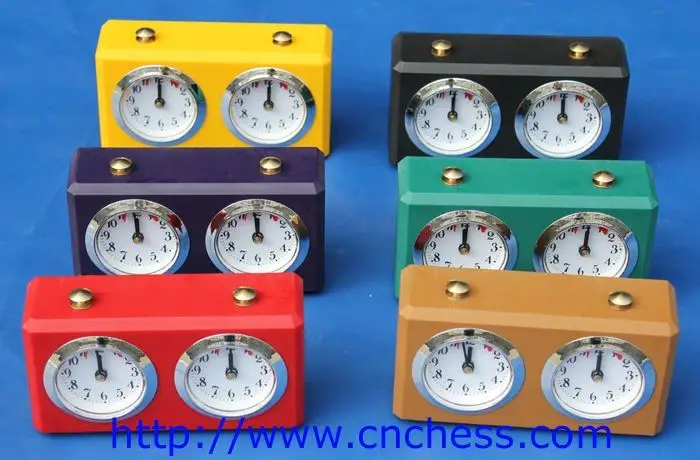 Digital quartz analog chess game clocks