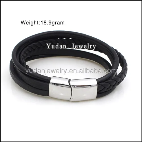 European Style Latest Double Layer Braided Leather Bracelet Straps