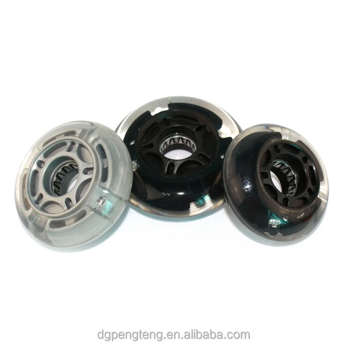 
Flashing LED PU inline skate roller wheel 