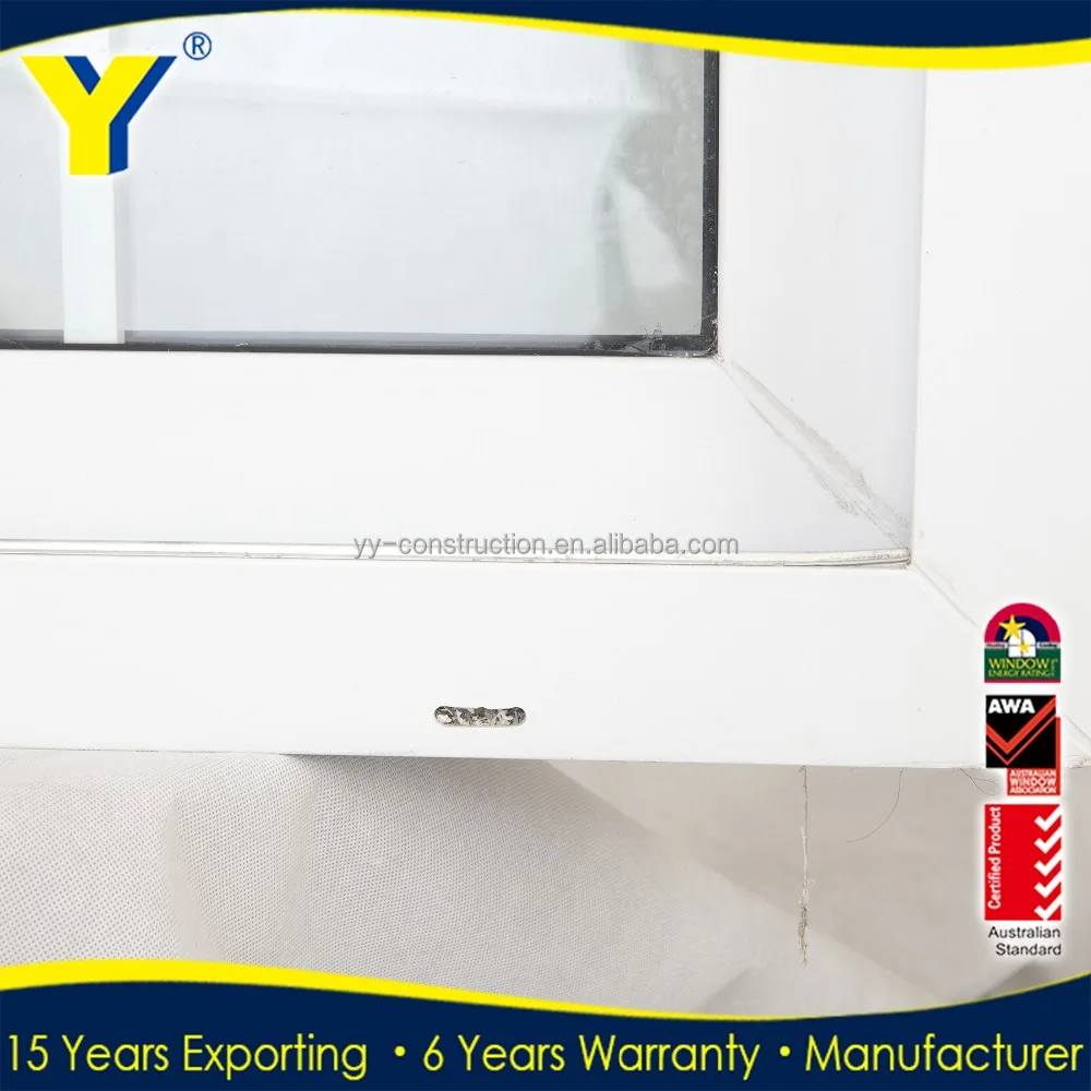 YY construction White Aluminum Sliding Windows for residential and Double glazed glass sliding window