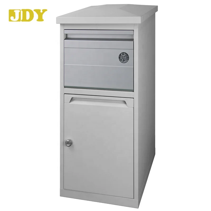 Front access Aluminum door Safe and Secure Large Capacity Galvanized Steel Wall Mounted Locking Vertical Parcel Dropbox Mailbox