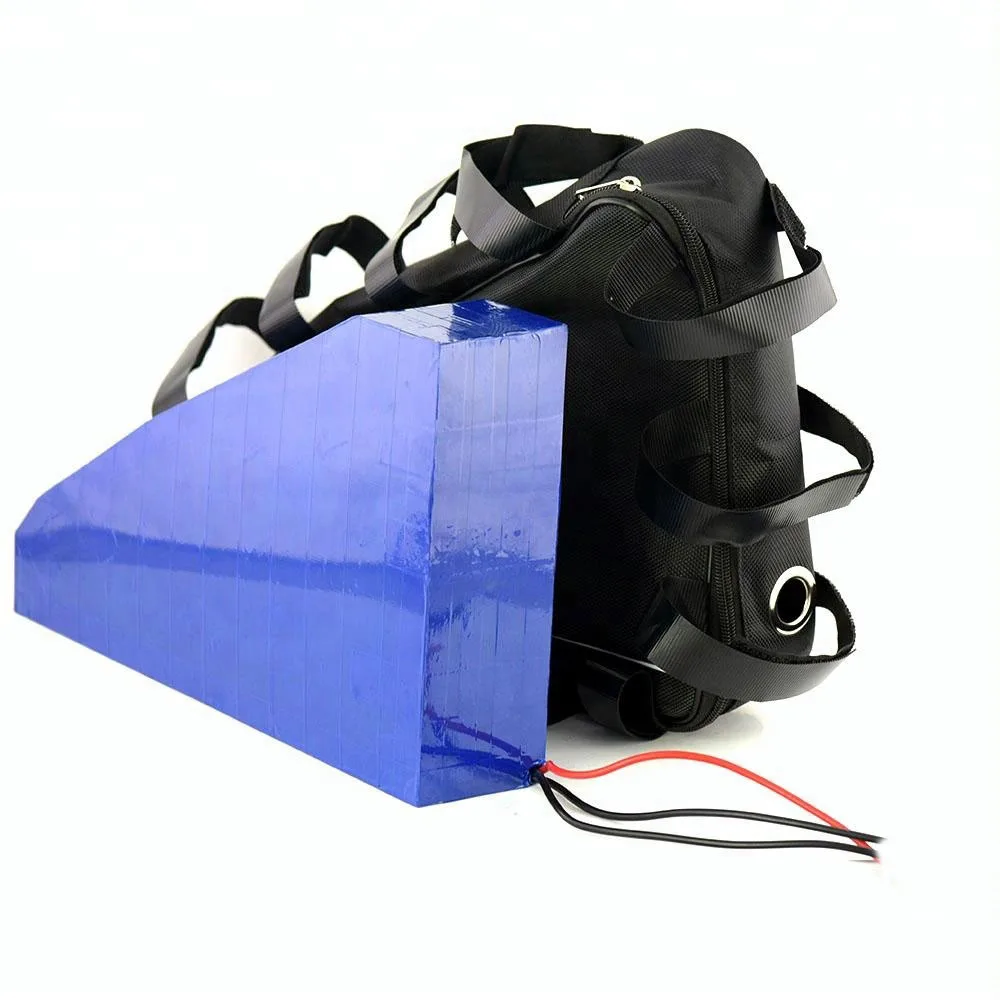 Треугольная батарея 72 в 3000 Вт 20 Ач, литиевая батарея, аккумулятор для электрического велосипеда с зарядным устройством + сумка