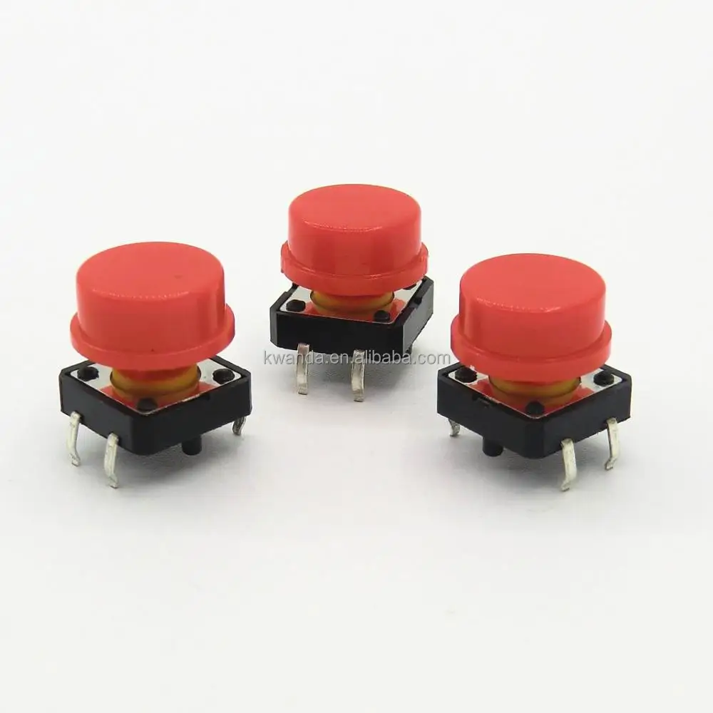 12x12x7.3(H) DIP Tact Switch 4 Pin tactile switch caps