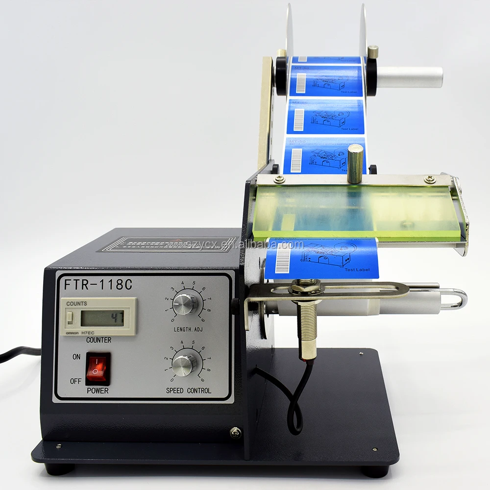 118C Automatic Transparent Label Dispenser Sticker Separator Machine