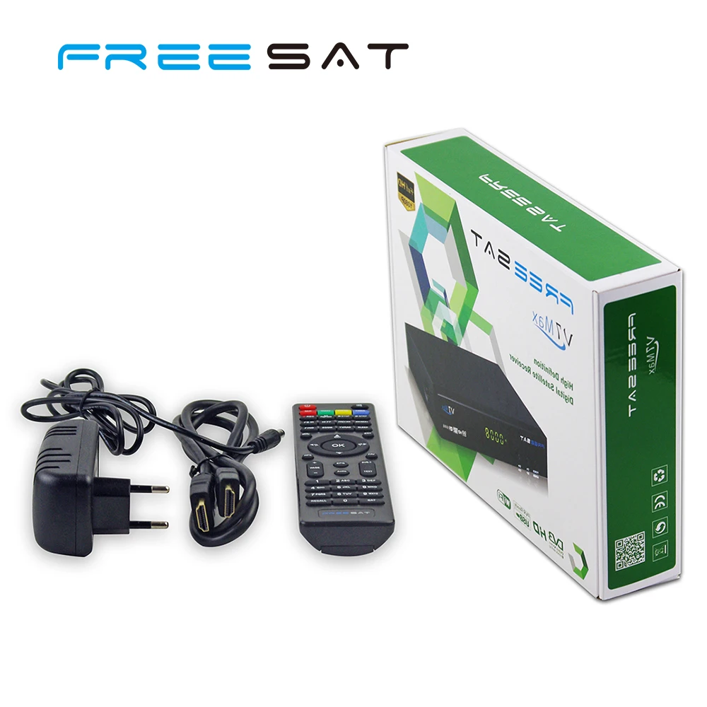 Горячие продажи Freesat V7 Max DVB-S2 Спутниковый Ресивер 1080 P Цифровой Set Top Box Поддержка Powervu USB Wi-Fi Dongle