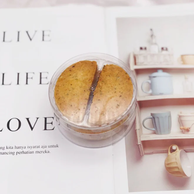 Прозрачная Круглая Кондитерская банка с крышкой для хранения еды, 380 мл, 14 Унций