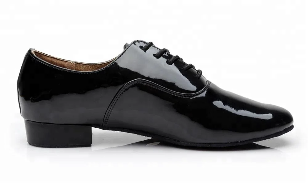 Мужские туфли на низком каблуке для танго