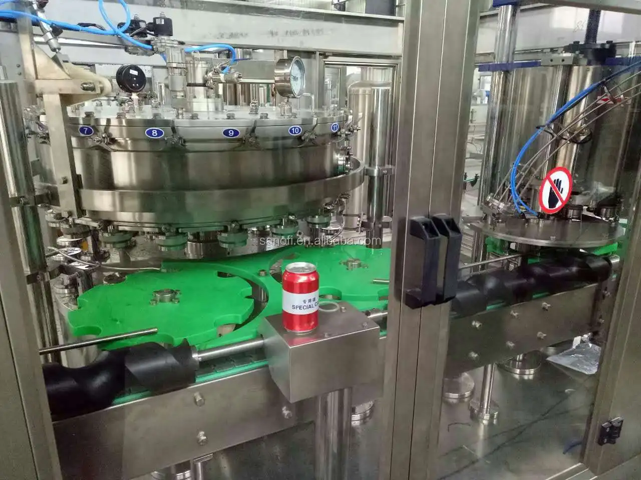 Economy Linear Type Beer Can Bottling Line /Filling Machine