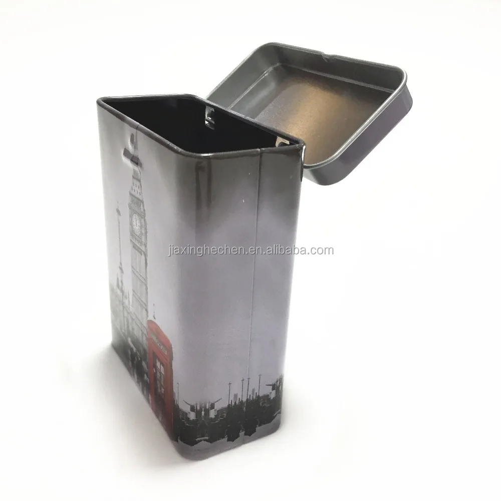Cigarette tin cases metal home article storage boxes
