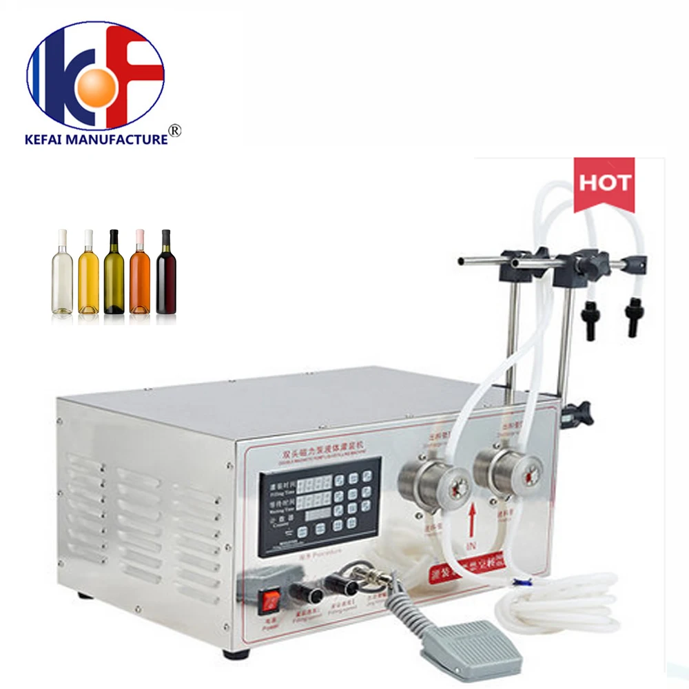 KEFAI Semi-automatic Mini Water Bottle Filling Machine Eye Drop Filling Machine Magnetic Pump