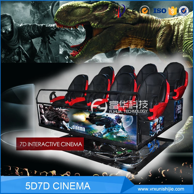 Best Electric System 5D Cinema Systems 7D Cinema Cabin 6 Seat Equipment Hot Sale 5d  Movie Theater