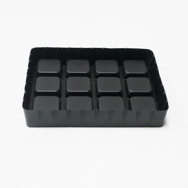 Hot selling ps blister tray/thermoforming chocolate tray/chocolate plastic trays packaging