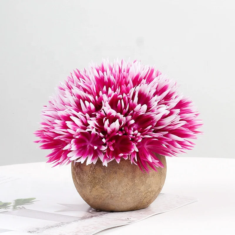 V-3021 Mini Plastic Artificial Plants Grass In Pot/small Artificial For Desk Decoration